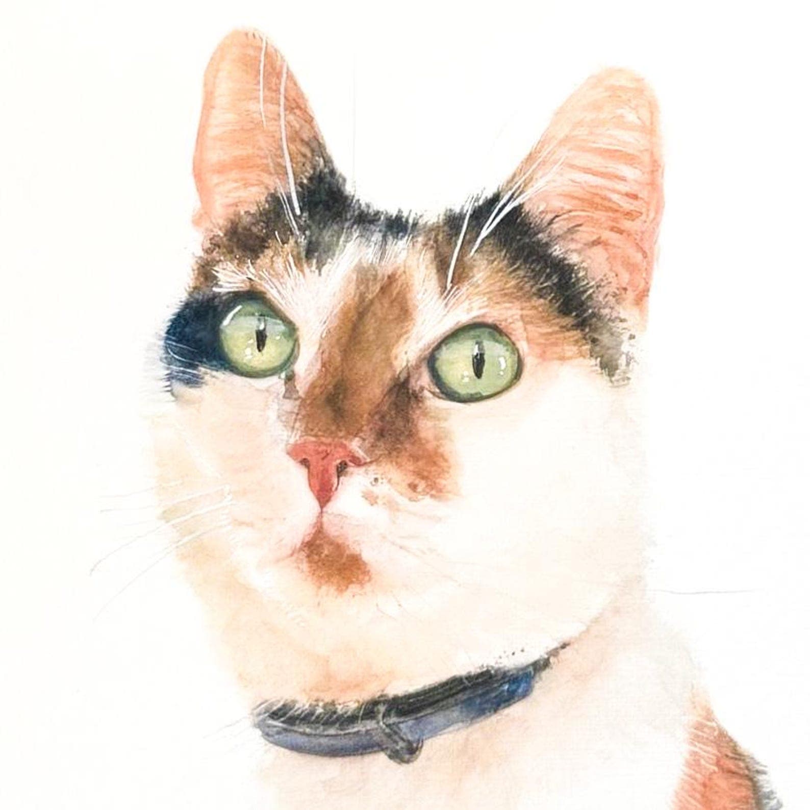 Hand-Painted Pet Portrait From Photo