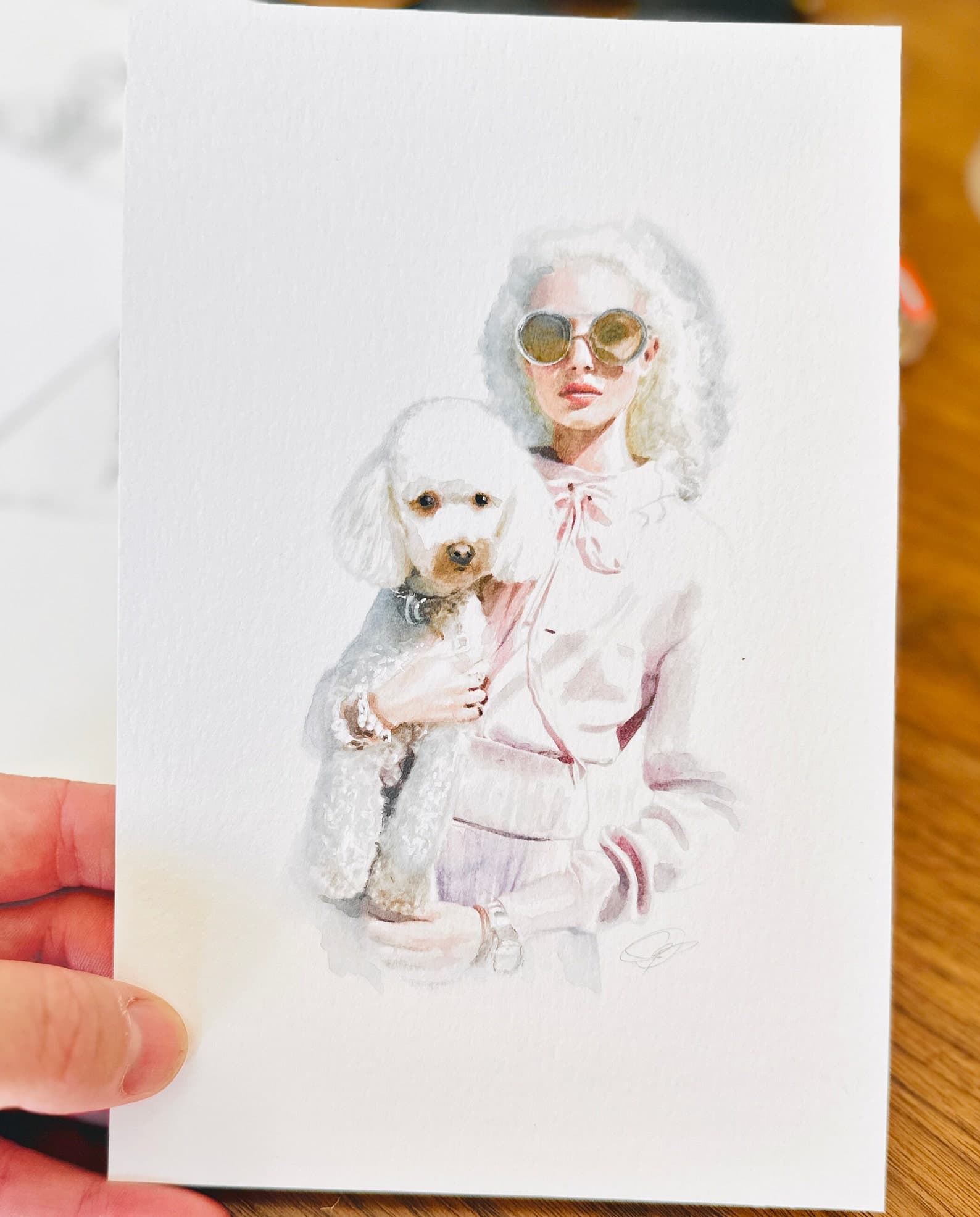 Hand-Painted People Portrait From Photo